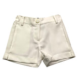 Janice Short Einfarbig Verstellbare Taille Weiß Für Mädchen