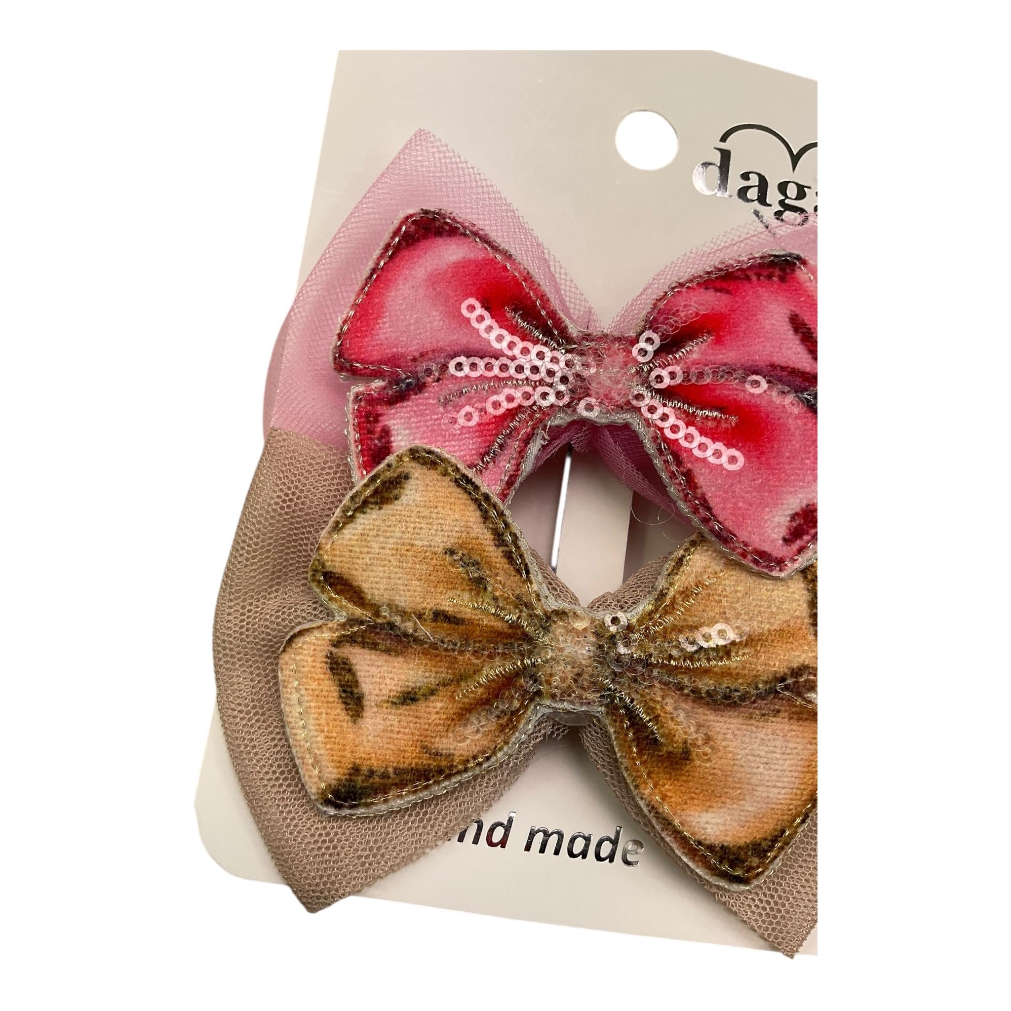 DAGA COLLECTION set fermagli bicolore forma fiocco Multicolor per Bambina A24156 MULTICOLOR DAGA COLLECTION 