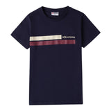 SUPERGA t-shirt tinta unita con stampa Blu per Bambino A102 BLU SUPERGA 