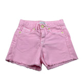 M+E' Short In Denim tinta unita con Girovita Regolabile Rosa per Bambina UE1704XX ROSA M+E' 