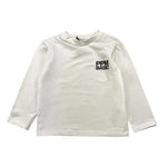 PAOLO PECORA shirt girocollo tinta unita con stampa Bianco per Neonato PP3845X BIANCO PAOLO PECORA 