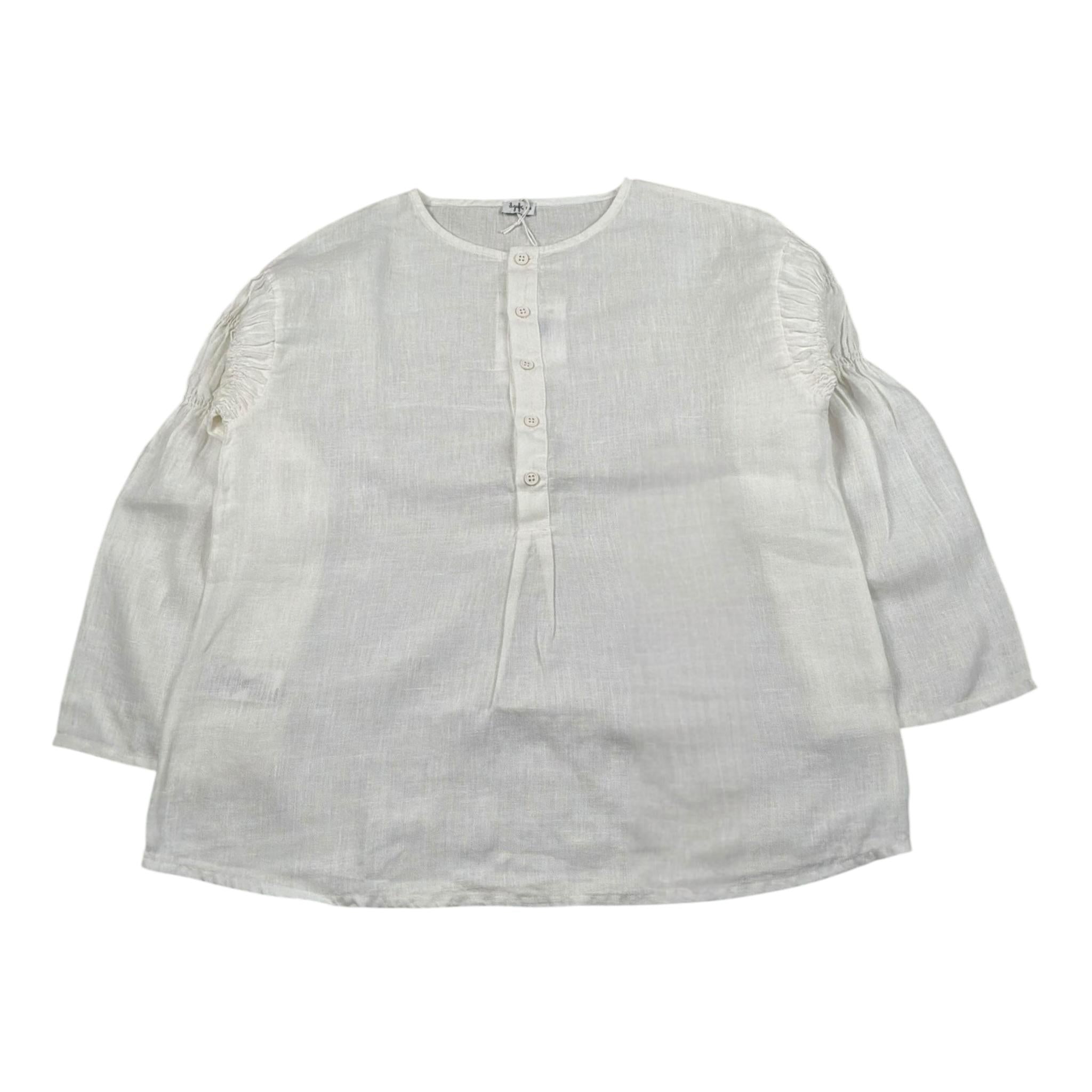 Il Gufo Camicia Manica Lunga Tinta Unita per Bambina P25CL253L6006 PANNA IL GUFO 