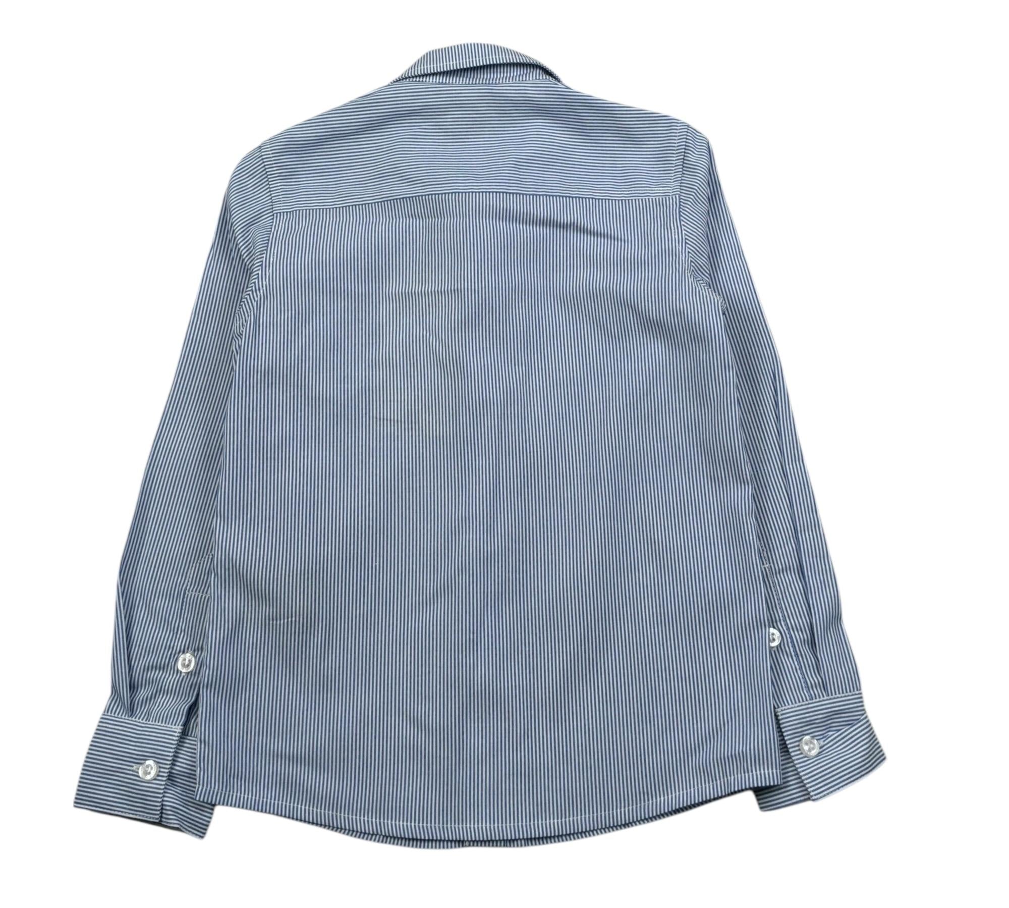 Trussardi Camicia Manica Lunga Fantasia A Righe per Bambino TBP26064CA BLU TRUSSARDI 