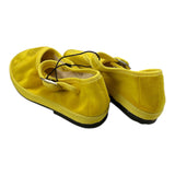 Little Bear Einfarbige Samtsandalen mit gelbem Knopf für Baby Mädchen