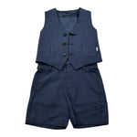 Daniele Alessandrini Completo 2 Pezzi Gilet-Bermuda per Bambino 1296K200163 BLU DANIELE ALESSANDRINI 