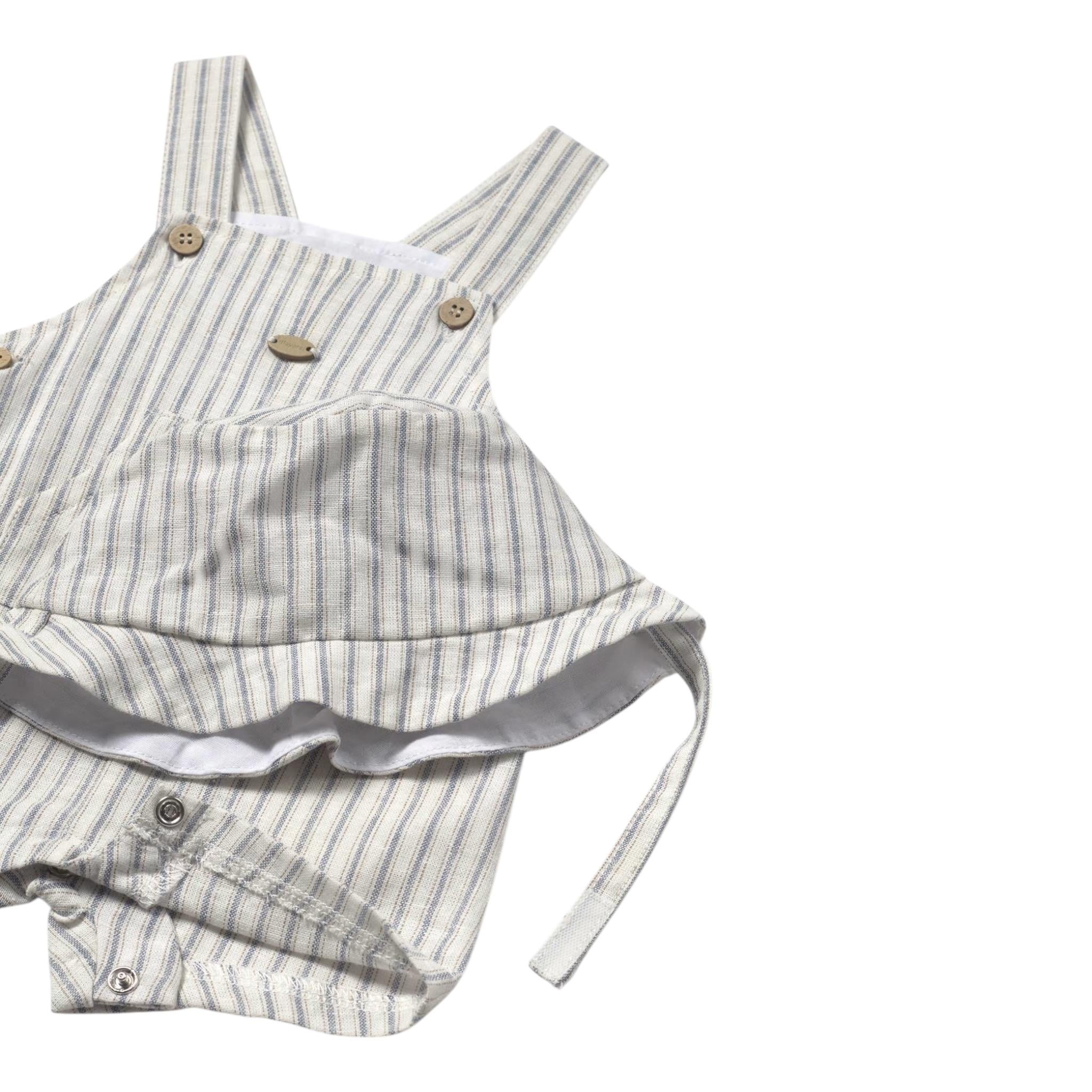 Mayoral Completo 2 Pezzi Salopette-Cappello per Neonato 1601X BIANCO MAYORAL 