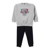 TOMMY HILFIGER completo 2pz bicolore felpa-pantalone Grigio/blu per Bambino KB0KB09059 GRIGIO/BLU TOMMY HILFIGER 