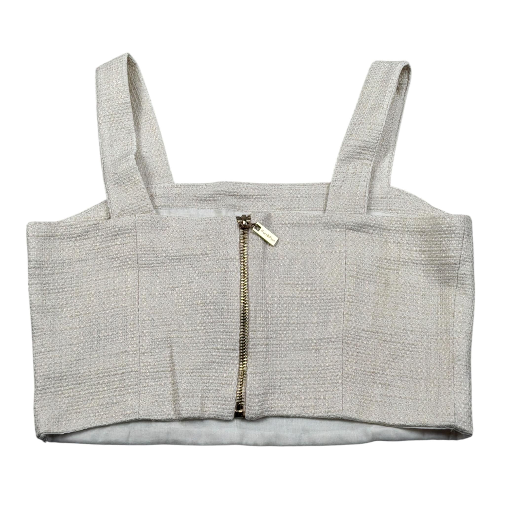 Fun & Fun Top Giromanica tinta unita Beige per Bambina 00340 BEIGE FUN & FUN 