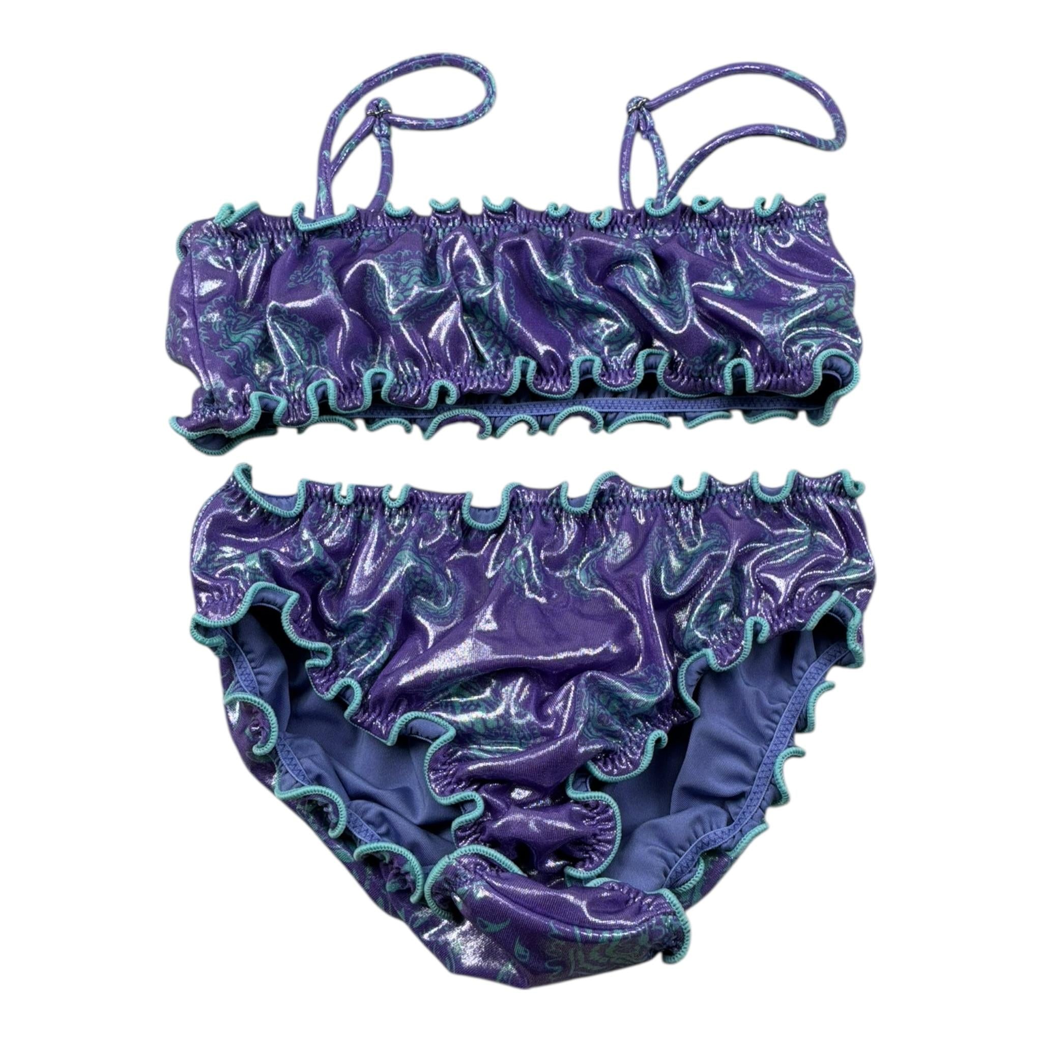 F**K Costume 2 Pezzi Fascia-Mutandina per Bambina FJ25G1H06UFX63 VIOLA F**K 