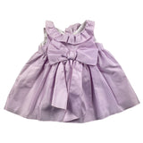 Little Bear Einfarbiges ärmelloses Kleid mit lila Schleife für Baby Mädchen