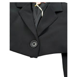 Imperial Giacca Tinta Unita Modello Crop per Bambina JB19132G75 NERO IMPERIAL 