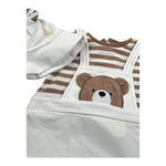 Mayoral Pagliaccetto Mezza Manica Bicolore con Cappello per Neonato 1606 PANNA MAYORAL 