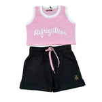 Refrigiwear Completo 2 Pezzi Top-Short per Neonata RG1471W25XN NERO/ROSA REFRIGIWEAR 