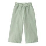 IL GUFO pantalone modello a palazzo tinta unita con elastico in vita Verde per Bambina A24PL38\C6036 VERDE IL GUFO 
