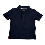 Tommy Hilfiger Polo tinta unita con Logo Blu per Neonato KN0KN01763J BLU TOMMY HILFIGER 