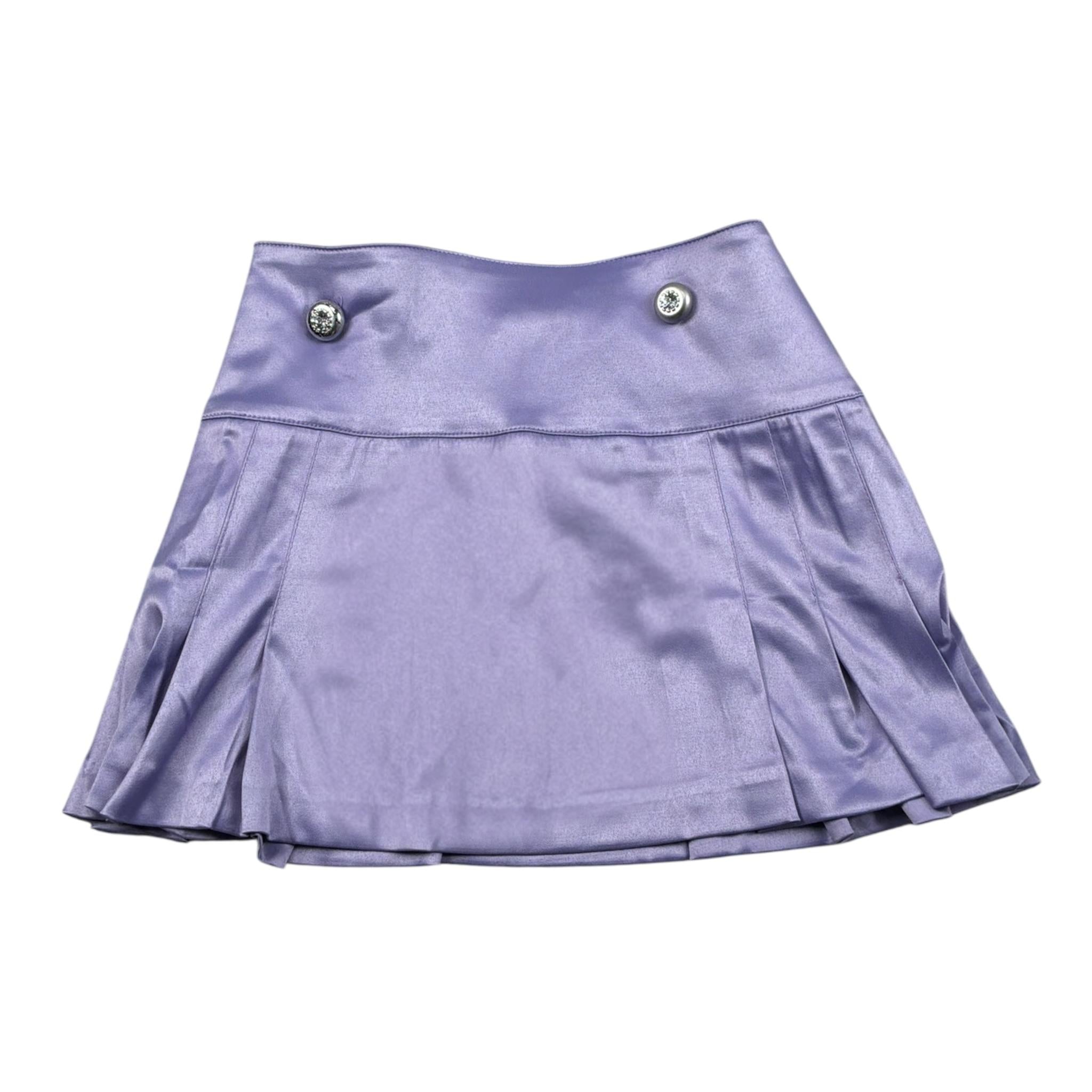 Miss Grant Gonna tinta unita con Girovita Regolabile Lilla per Bambina MG1060 LILLA MISS GRANT 