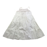 4Giveness Abito Tinta Unita Traforato per Bambina FGCG3992 BIANCO 4GIVENESS 