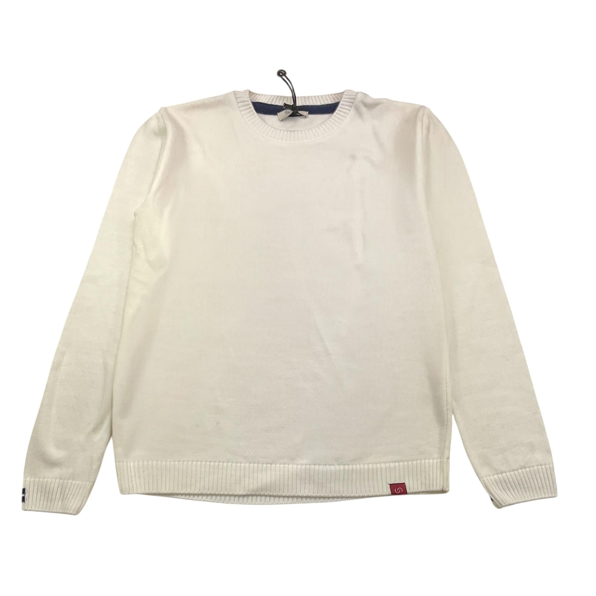 SIVIGLIA maglia girocollo tinta unita con logo Bianco per Bambino SVJSW16057 BIANCO SIVIGLIA 