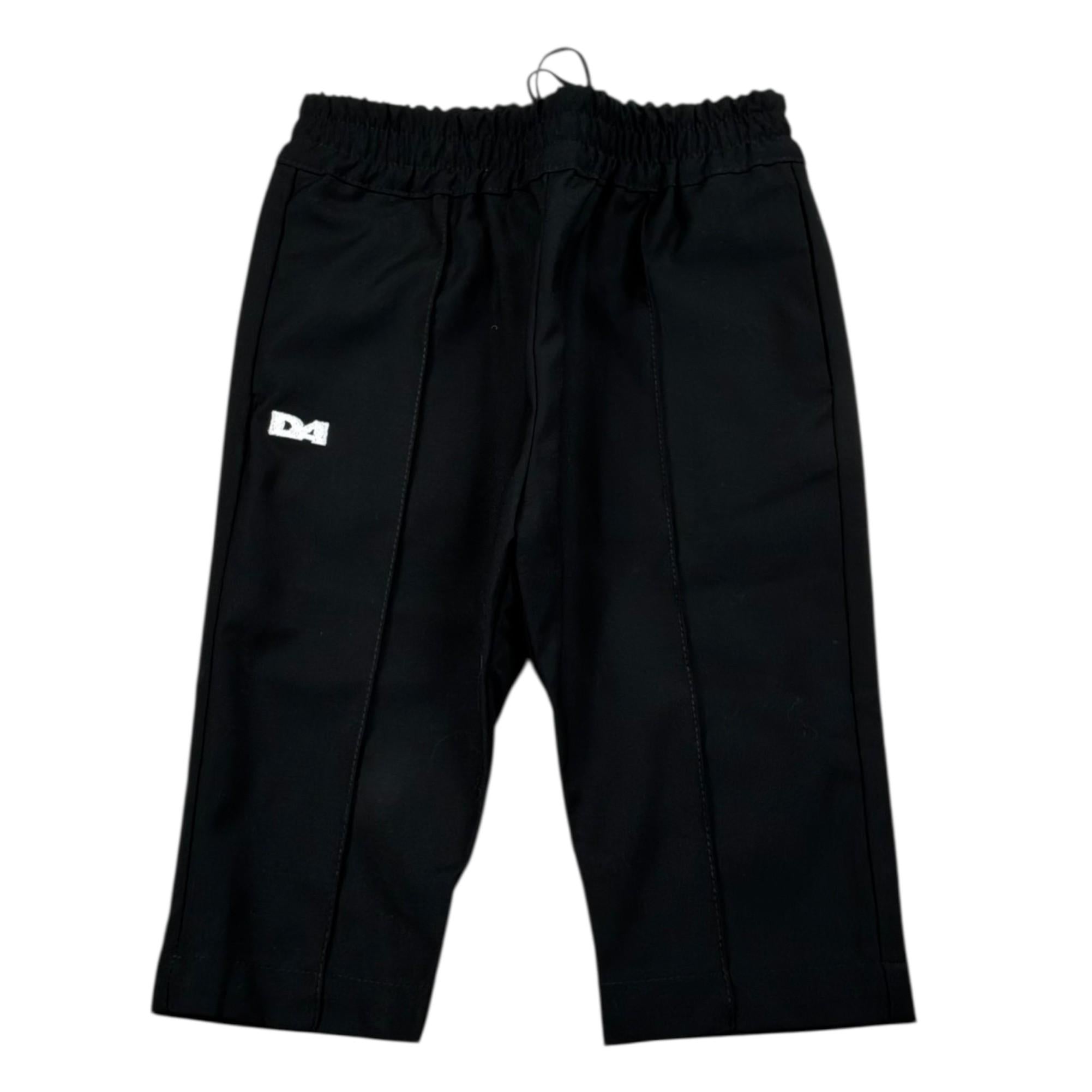 Daniele Alessandrini Pantalone Tinta Unita con Elastico In Vita per Neonato 1291P00043 NERO DANIELE ALESSANDRINI 