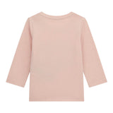 GUESS shirt girocollo tinta unita con stampa in contrasto  Rosa per Neonata A4I05K6YW4 ROSA GUESS 