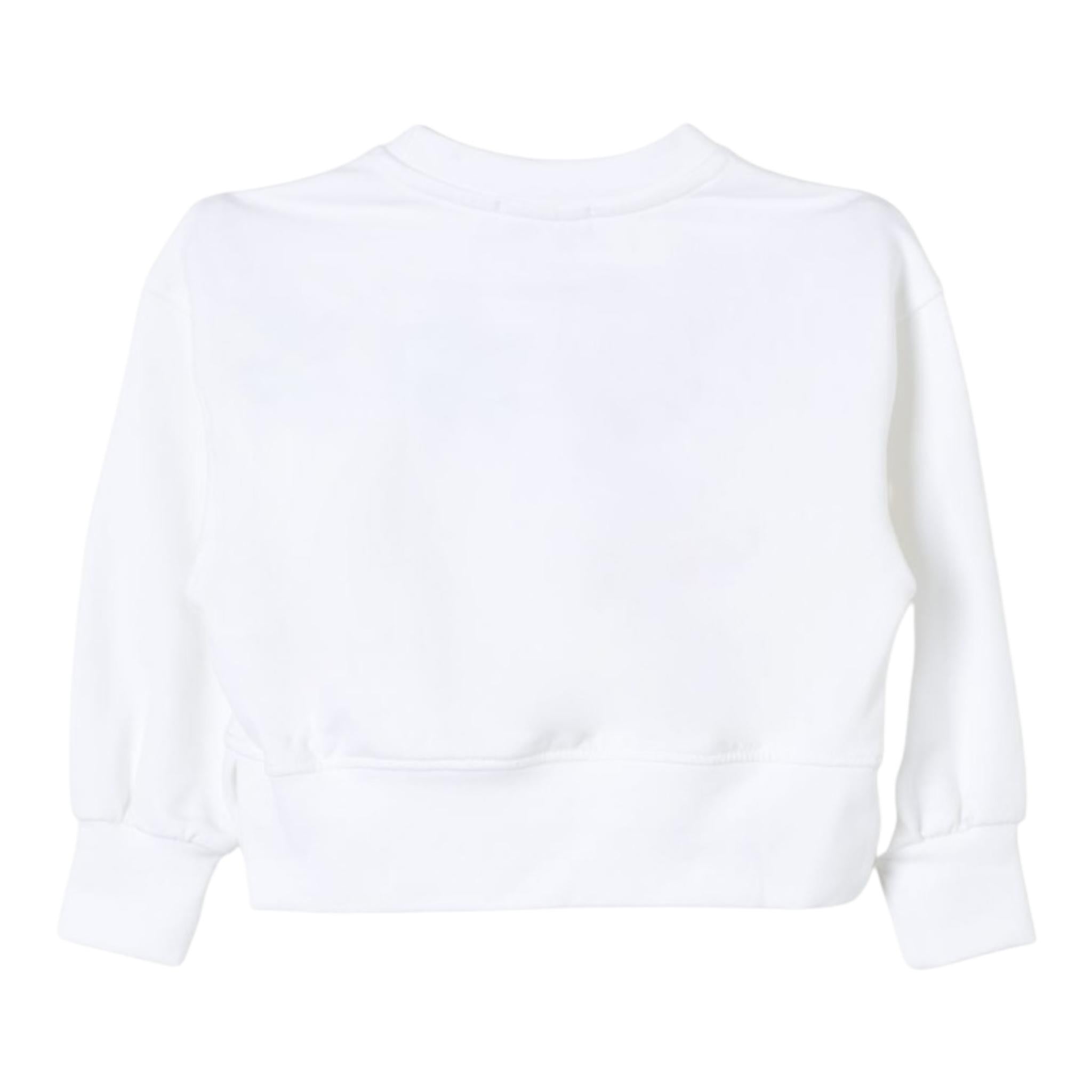 PINKO felpa girocollo tinta unita con stampa Bianco per Neonata F4PIBGSW208N BIANCO PINKO 