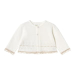 Mayoral Completo 3 Pezzi Cardigan-Coulotte con Fantasia A Righe-T-Shirt per Neonata 1254 BIANCO MAYORAL 