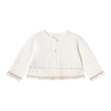 Mayoral Completo 3 Pezzi Cardigan-Coulotte con Fantasia A Righe-T-Shirt per Neonata 1254 BIANCO MAYORAL 