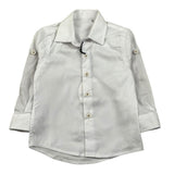 Ambaraba Camicia Manica Lunga Tinta Unita per Neonato FM32056 BIANCO AMBARABA 