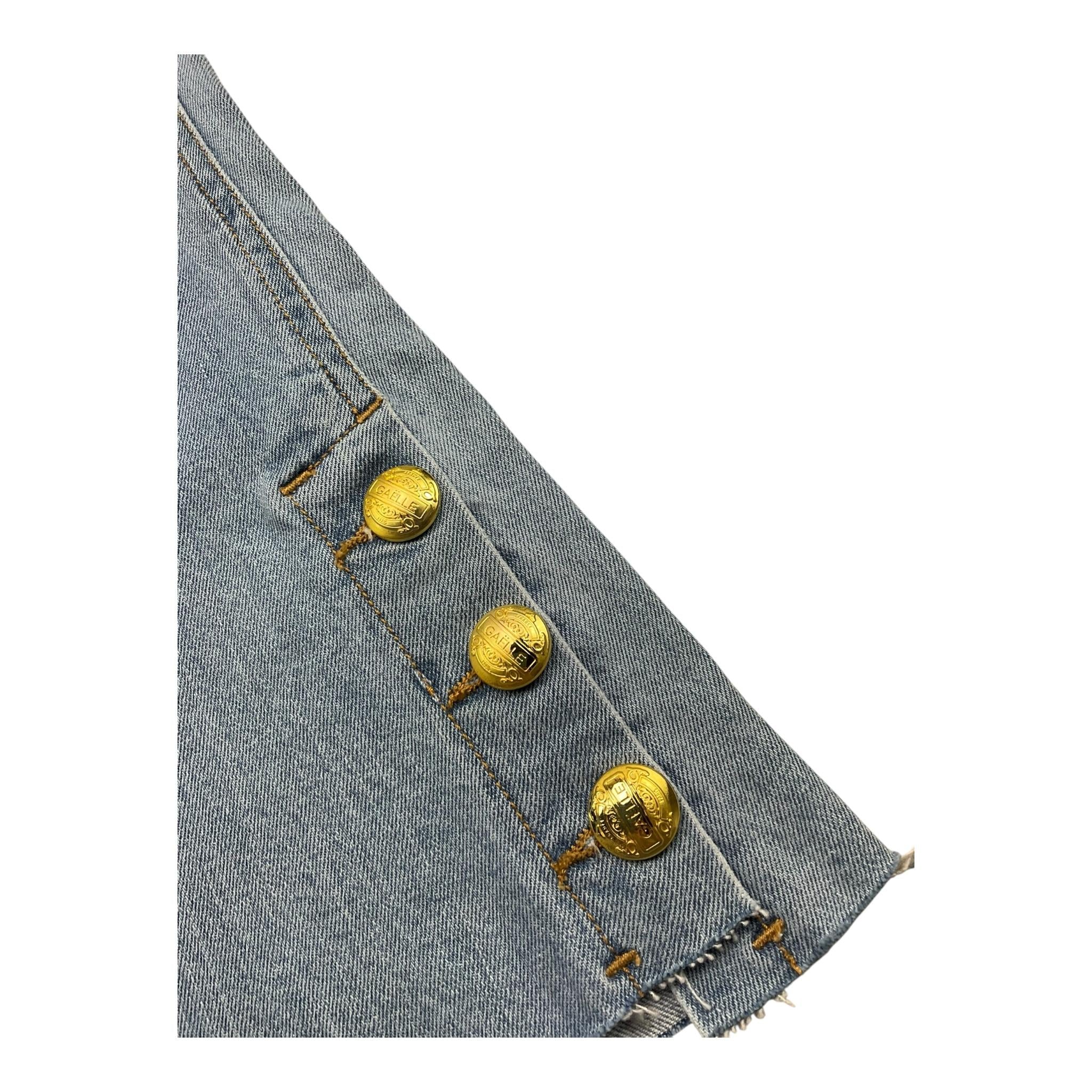 GAELLE jeans tinta unita a zampa con girovita regolabile Azzurro per Bambina 2745PD00025 AZZURRO GAELLE 