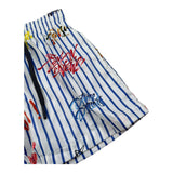 Move Costume Modello Bermuda Tinta Unita con Fantasia A Righe per Bambino SVNBY BIANCO MOVE 