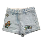 Stella Mccartney Short In Denim Tinta Unita con Girovita Regolabile per Neonata TW6A09N AZZURRO STELLA McCARTNEY 