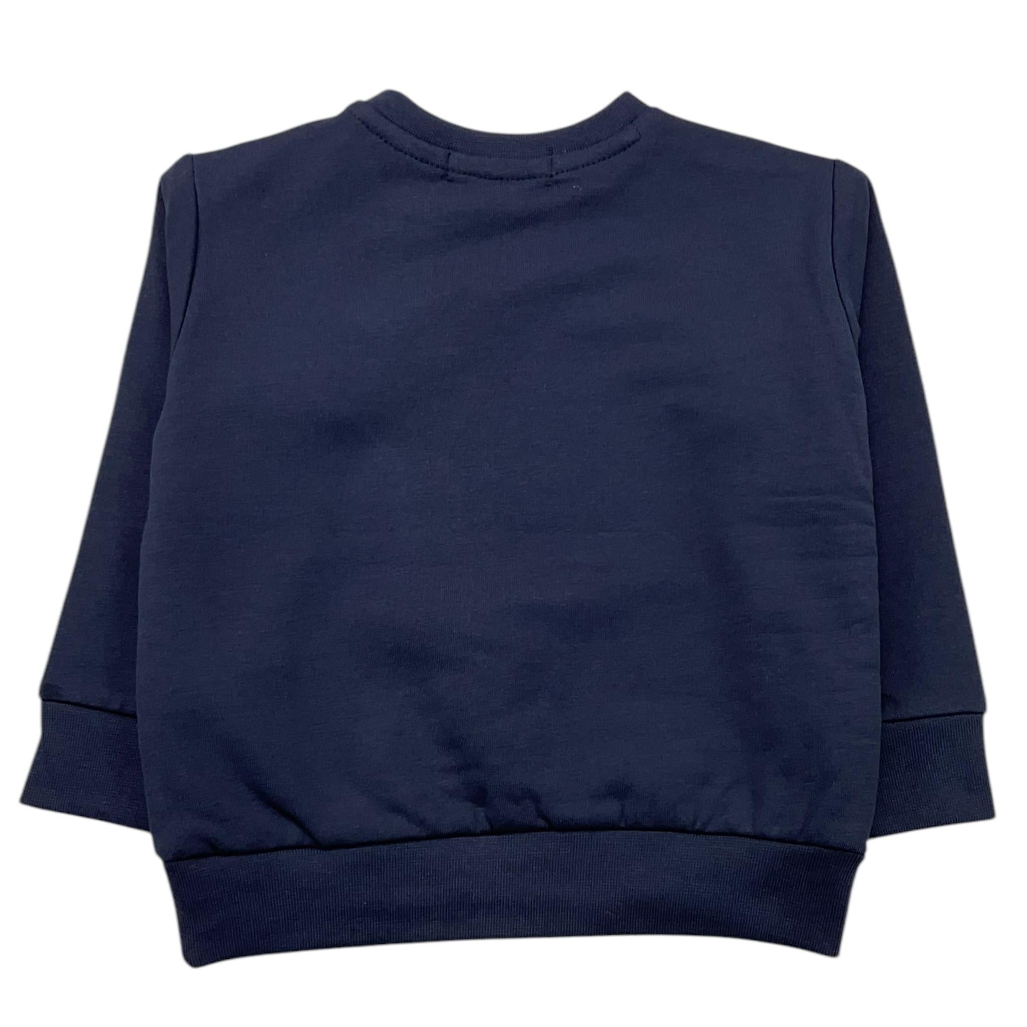 NEVER TOO felpa chiusa girocollo tinta unita Blu per Neonato NT2198BN BLU NEVER TOO 