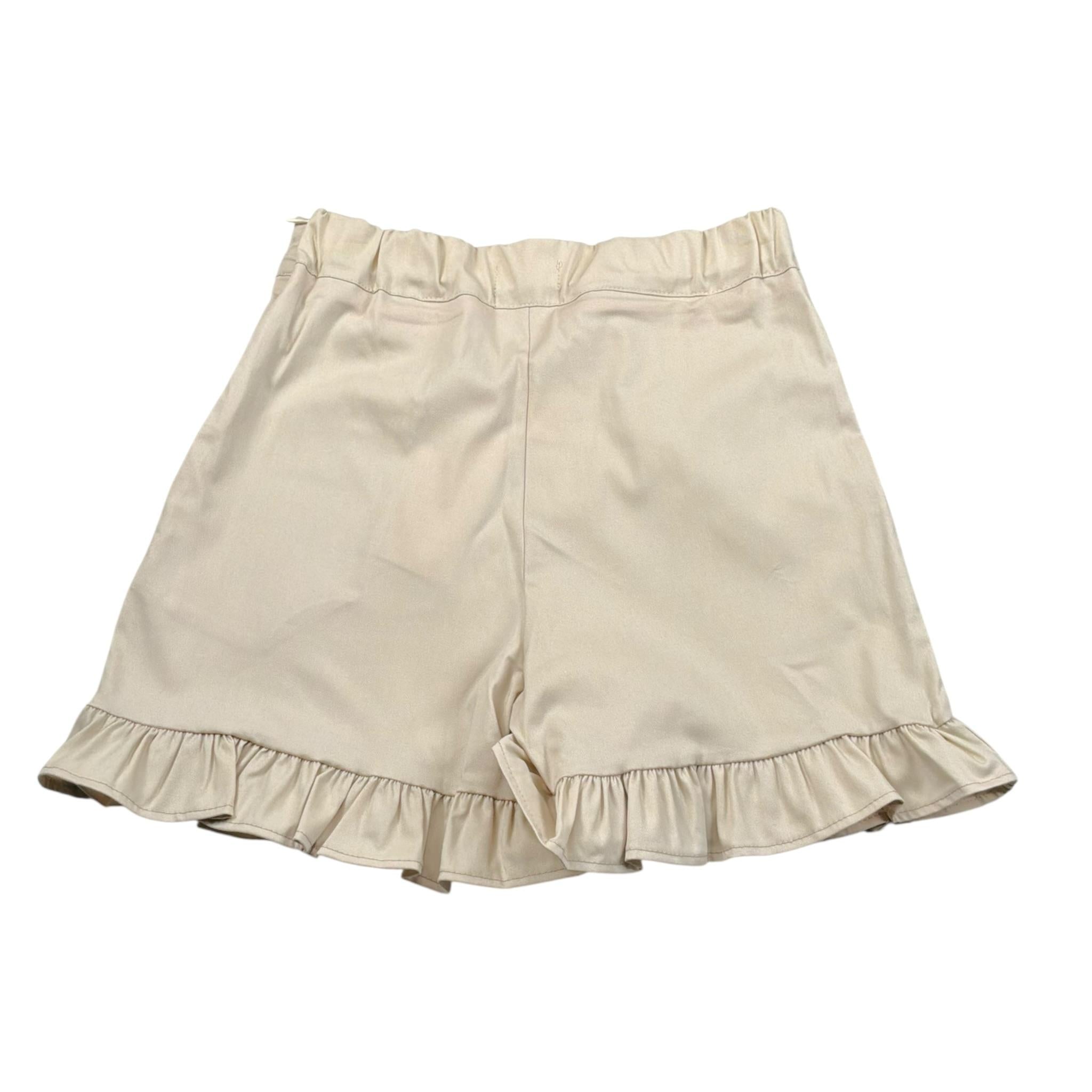 Kaos Short Tinta Unita con Elastico In Vita per Bambina KS156 BEIGE KAOS 