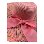 Fun & Fun Cappello In Paglia Tinta Unita con Fiocco per Bambina FNJAC12218 ROSA FUN & FUN 