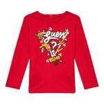 GUESS shirt girocollo tinta unita con stampa Rosso per Neonato I4YI02K8HM4X ROSSO GUESS 