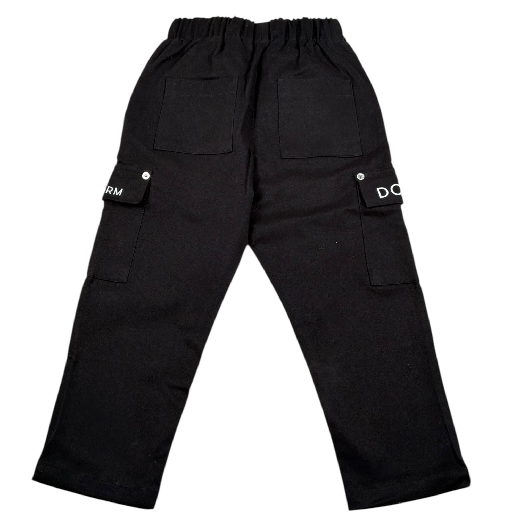 Do Not Conform Pantalone Tinta Unita con Elastico In Vita per Bambino DPA040 NERO DO NOT CONFORM 