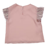 Vicolo Einfarbiges Rosa Halbarm-Shirt für Mädchen