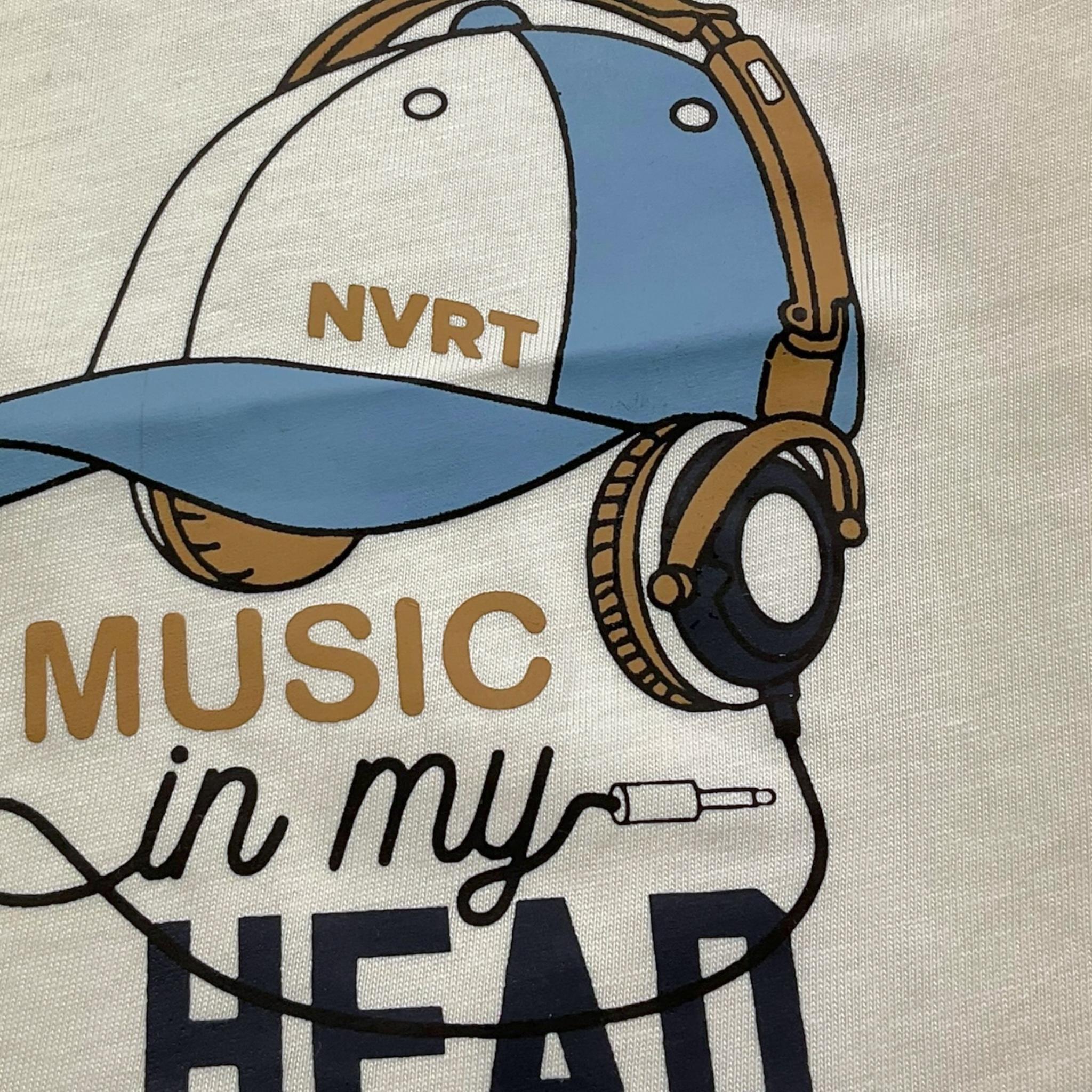 NEVER TOO shirt girocollo tinta unita con stampa Bianco per Neonato NT2219NX BIANCO NEVER TOO 