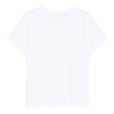 Saint Barth T-Shirt Girocollo Tinta Unita con Stampa per Bambina ELLY001XXJ BIANCO SAINT BARTH 