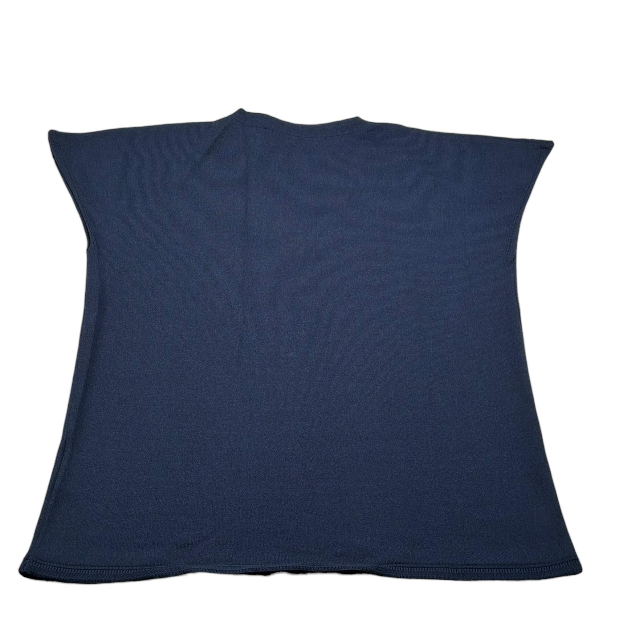 Nera 20.52 T-Shirt Tinta Unita Scollo A V per Bambina N15455 BLU NERA 20.52 