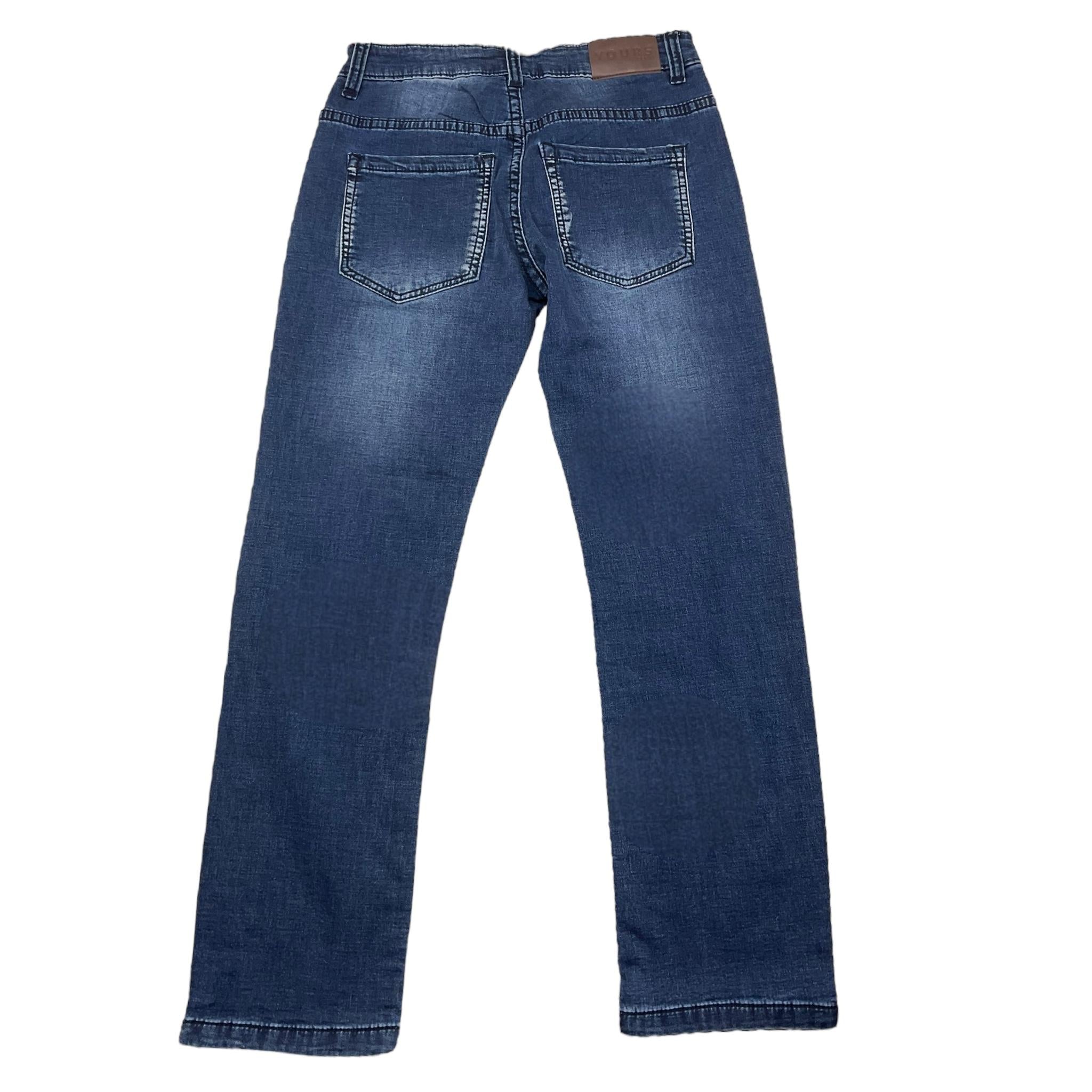 YOURS jeans tinta unita con strappi Blu per Bambino BY1505 BLU YOURS 