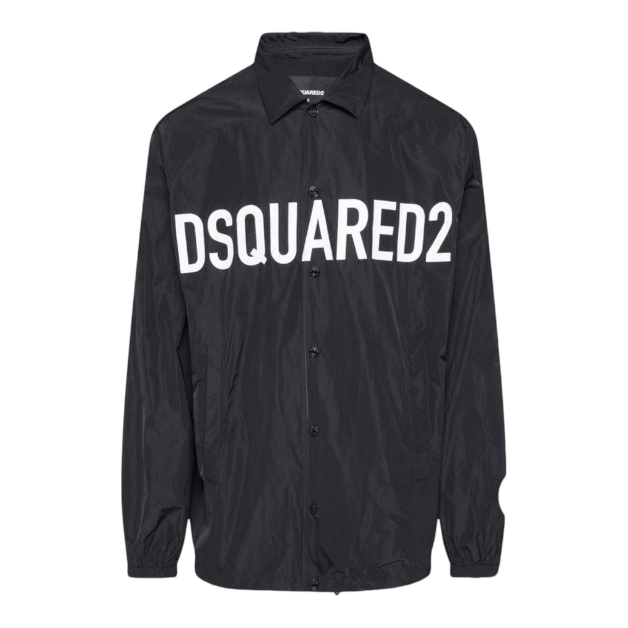 Dsquared2 Giubbino Tinta Unita con Bottoni per Bambino DQ2270 NERO DSQUARED2 