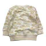 TRUSSARDI felpa tinta unita girocollo con stampa Panna per Neonato TIA2514FE PANNA TRUSSARDI 