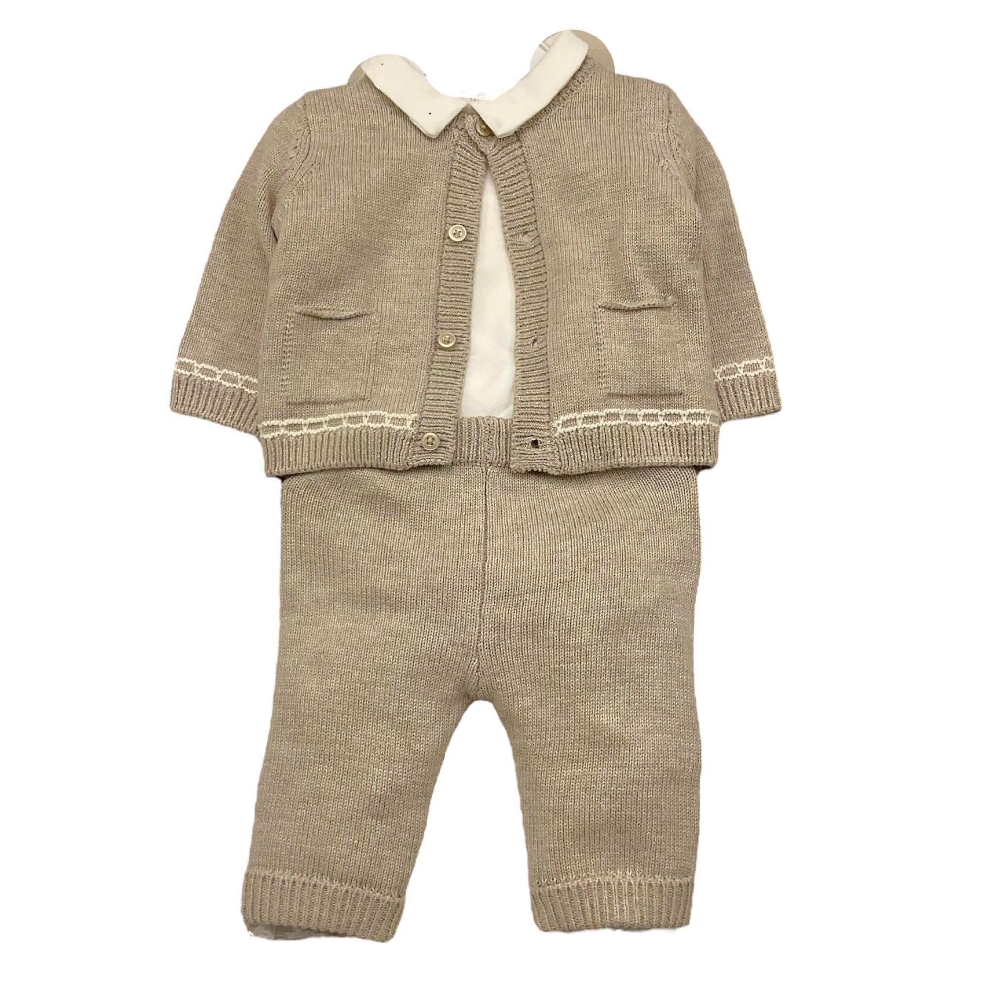 MAYORAL completo 3pz body-cardigan-pantalone Beige per Neonato 2516 BEIGE MAYORAL 