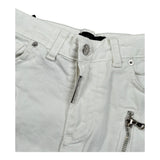 Do Not Conform Bermuda In Denim Tinta Unita con Girovita Regolabile per Bambino TAN007 BIANCO DO NOT CONFORM 