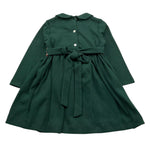 MALVI & CO abito manica lunga tinta unita cn ricami Verde per Neonata FCCM005VEIIN VERDE MALVI & CO 