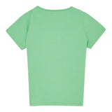 Liu Jo T-Shirt Girocollo Tinta Unita con Logo per Bambina GA5116 VERDE LIU JO 
