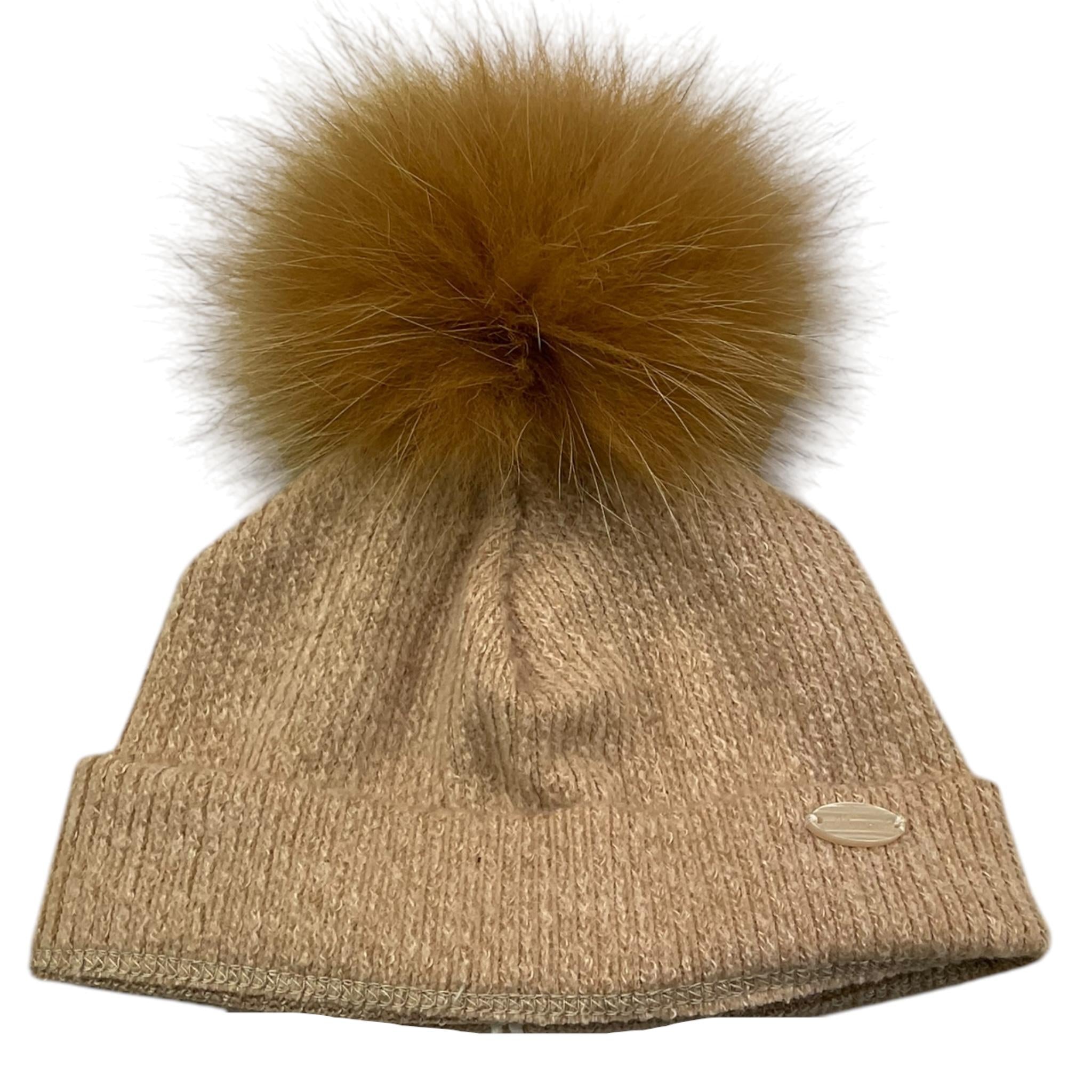 NINNAOH cappello tinta unita con pon pon Beige per Neonato I23206PEL BEIGE NINNAOH 