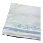 Isabel & Martinez Lenzuola Tinta Unita con Ricami per Neonato IM25N477 BIANCO ISABEL & MARTINEZ 