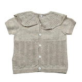 Wedoble T-Shirt Tinta Unita con Colletto Traforato per Neonata V2506302B BEIGE WEDOBLE 